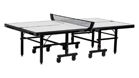 Foldable ping pong table with paddle and ball storage from Killerspin.
